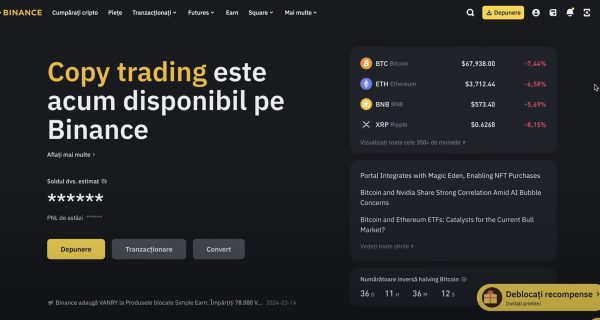 Depositare e Prelevare da Binance